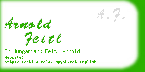 arnold feitl business card